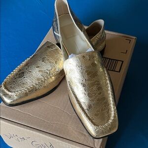 Dolce Vita Metallic Gold Loafers